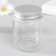 Decor for creativity Glass "Jars with a lid" silver 4.7x4.7x6 cm