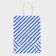 Crafts package, Blue Lines, 21 x 15 x 8 cm