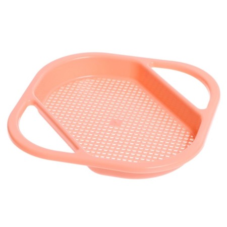 Set for playing in the sand: bucket, sieve, scoop, rake, 4 molds-4