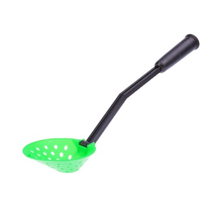 Folding “Techno” scoop with plastic handle, green color