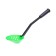 Folding “Techno” scoop with plastic handle, green color