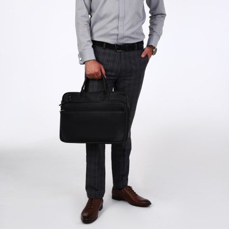 Male bag, black color-6