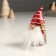 Polystone souvenir "Dwarf in a red cap with a Christmas tree/gift" mix 4x4x8 cm