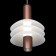 Suspended Citilux “Maya” CL202012, 12x12x25 cm, 1x6W, LED, brown color