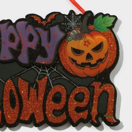 Decorative luminous jewelry (suspension) "Happy Halloween" 15x26 cm-3