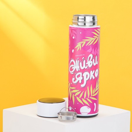 Thermos with the temperature indicator “live bright”, 500 ml, retains heat of 8-10 hours-2
