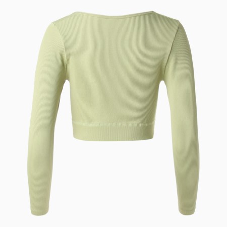 TOP with a long sleeve Minaku: Sportly; Color green rr r l-7