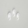 The hook for the picture is plastic, medium white, 3 pcs.