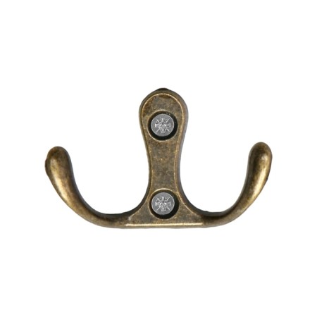 Hook furniture tundra TKD005, two -rod, bronze, 5 pcs-3