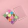 Sparkles for decor, small, in a plastic organizer, a set of 12 jars, multi -colored