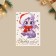 Watercolor card "Happy New Year", dragon, embossing, 11.8 x 16.4 cm, New Year