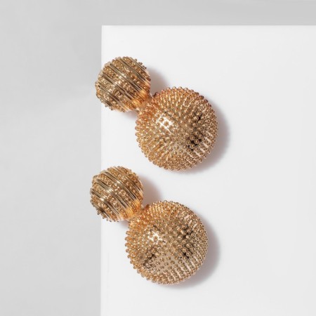 Clips "relief", color gold