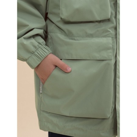 Windbreaker for boys, height 146 cm, green color-2