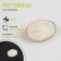 The button is decorative, metal, 23 × 16 mm, white/gold color