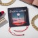Bracelet-reinforcing "Red thread" YOUR DAILY LIFE Rhinestone in the frame, white color in silver, 7 cm