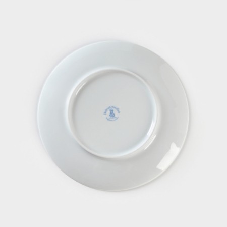 Porcelain plate "Winter Forest", d = 20 cm, white color-3