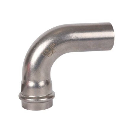 Disposable square Rommer RSS-0002-000028, VPR-NPR, D = 28 mm, 90 °, press, stainless steel. steel-2