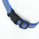 The kit for cats is reflective, width 1 cm, harness 21-35 cm, leash 120 cm, blue
