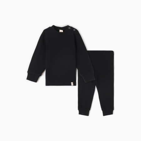Kit for children's thermo (jumper, pants) minku, black color, height 92-98 cm
