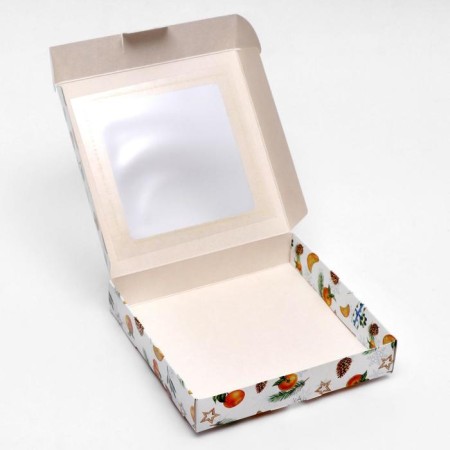 Self -assembly box "New Year's mood", 16 x 16 x 3 cm-1