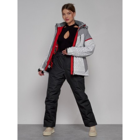 Ski jacket female winter, size 42, white color-13