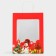 Gift package with the Snowman window 30 x 22 x 14 cm, red