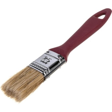 Brush flat bison 4-01011-025, natural bristles, plastic pen, 25mm-2