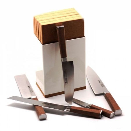 Set of 5 knives and Ivo Cork stands-1