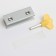Loading and windows lock, yellow, 16 mm, 2 fasteners
