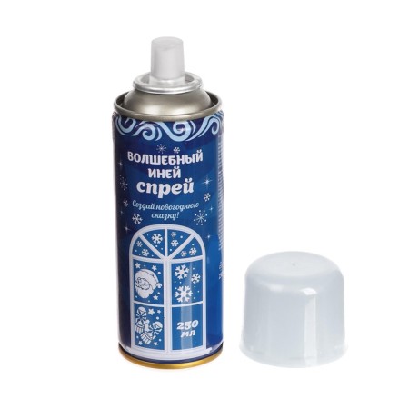 New Year's spray - hook, 250 ml, white color, for the new year-3