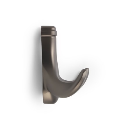 Furniture hook CAPPIO CLOWN, two -rod, zinc, color graphite-4