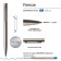 SHOULD OF SHARICAL, 1.0 mm, BrunovisConti firenze, blue rod, metal case Soft Touch Champagne, in case