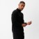 Jumper male minku: Casual Collection Man Black Black, Rr. 48