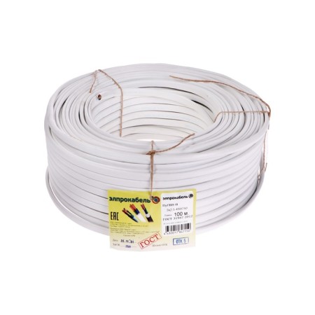 The wire is a flexible flat installation Promel PUGVVP, 3x2.5, 100 m, GOST-1