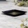 Summary Metal "plate", 10x10x1.1 cm, black