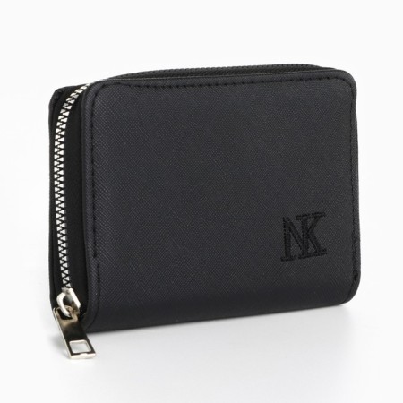 Women's wallet NK, 12x8 cm, black color-1