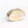 Candle "narrow oval. Marble" in a candlestick of gypsum, 11.5x7x4cm, gold