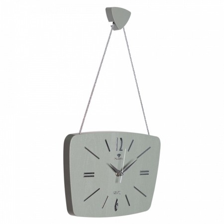 Watching clock, interior "retro", silent, 27 x 18 cm, olive-2