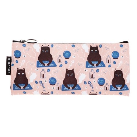 Penal soft 1 department, 90x200, flat, artificial leather, for girls, peach, colorio-1