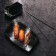 Serving porcelain magistro "Night Rain", 21 × 14 × 3 cm, black color