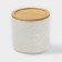 Porcelain Bank for bulk products Bellatenero “Leaves”, 300 ml, D = 8.5 cm, white color
