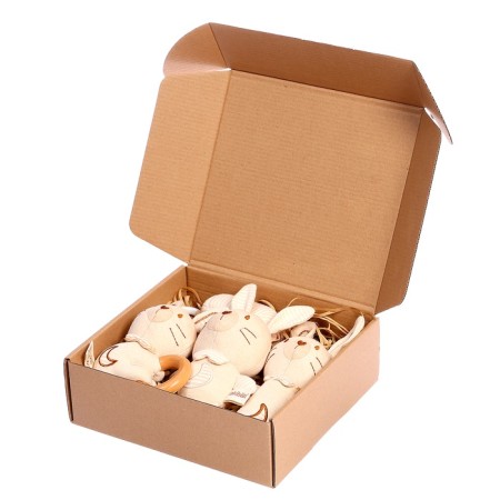 Gift set for newborn "Bunny", 3 soft rattles-7