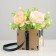Kashpo wooden 10x9.5x8.5 cm "Gentleman", nut