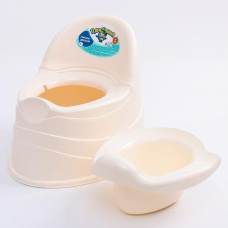 Children's pot, removable bowl, beige color-2