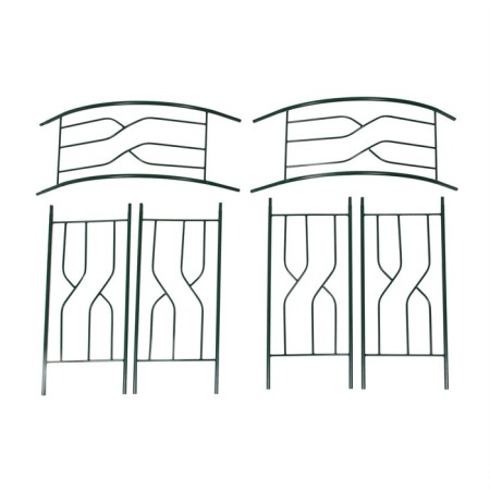 Sadovaya arch, collapsible, 250 × 120 × 30 cm, metal, green-1