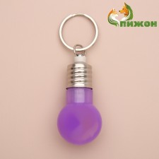 Light beacon on a collar for large and medium dogs, purple