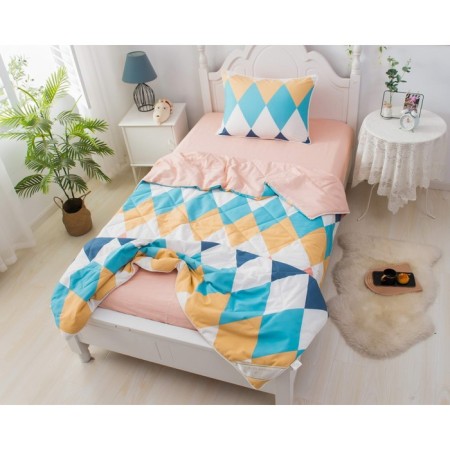Children's set with blanket "Rombics", size 160x220 cm, 160x230 cm, 50x70 cm-2