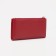 Women's wallet on the button, red color