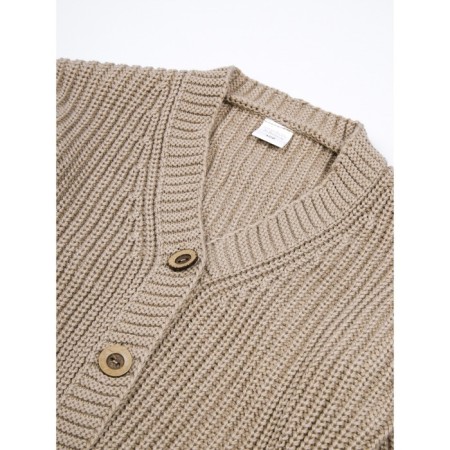 Cardigan Children's Knit, height 128 cm, beige color-6