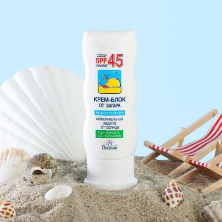 Facial cream-block from tanning, waterproof, SPF 45, 60 ml